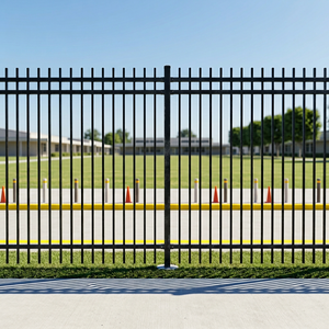 Clôture <span class=keywords><strong>tubulaire</strong></span> en acier galvanisé économique avec finition antirouille pour jardins, balcons et maisons - Conception 3D personnalisable - Product Image 1