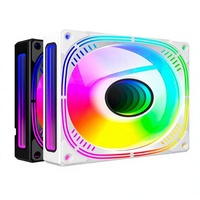 Ventilateur de châssis Prism 4S Gen 4 12cm pour boîtier, refroidissement 5V 3 broches ARGB Aura Sync PWM, contrôle de température, fonctionnement silencieux, miroir infini