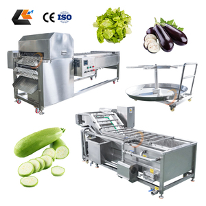 เครื่องหั่นกระเจี๊ยบเขียว ผักกาดหอม และมันฝรั่ง รุ่น Sus 304 พร้อมอุปกรณ์ทำความสะอาดผัก เครื่องล้างผัก และสายการผลิตสำหรับหั่นผัก - Product Image 1