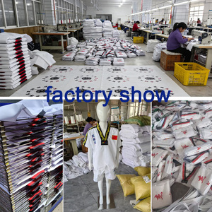 Uniforme de <span class=keywords><strong>Taekwondo</strong></span> TKD con Logotipo Personalizado, <span class=keywords><strong>Dobok</strong></span> de <span class=keywords><strong>Taekwondo</strong></span> Azul y Rojo - Product Image 4