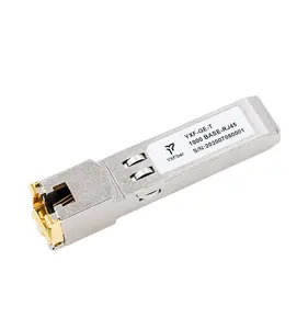 Compatible 1000Mbps <span class=keywords><strong>SFP</strong></span>-T 100M <span class=keywords><strong>RJ45</strong></span> 100Base <span class=keywords><strong>1GB</strong></span> Cuivre <span class=keywords><strong>SFP</strong></span> à <span class=keywords><strong>RJ45</strong></span> Module <span class=keywords><strong>SFP</strong></span>-GE-T - Product Image 1
