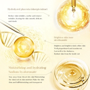 OEM/ODM 얼굴 보습 3종 세트 양 태반 액티브 퍼밍 에센스 워터 에멀젼 크림 주름 개선 라이트닝 - Product Image 5