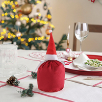 Sacs à bonbons en velours rouge avec cordon de serrage pour Noël, pour emballer des cadeaux pour les fêtes de Noël