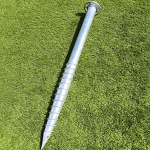 Thép mặt đất vít cọc xoắn ốc Neo khoan cho năng lượng mặt trời gắn nền đất - Product Image 4