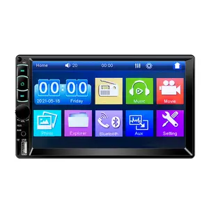 Giá rẻ 7 inch MP5 Car DVD Player 7018B màn hình cảm ứng đôi 2 Din Xe MP4 MP5 Stereo Player với BT USB FM Đài phát thanh