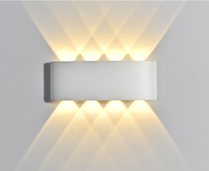 Trắng 10W AC230V dẫn ánh sáng Tường đôi đầu lên và xuống cơ thể nhôm cho ứng dụng trong nhà và ngoài trời - Product Image 1