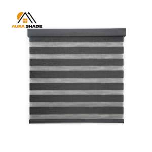 Cortina <span class=keywords><strong>de</strong></span> baño impermeable pelada <span class=keywords><strong>de</strong></span> cebra, protección solar, tela suave, tipo enrollable, formato eléctrico, instalación integrada - Product Image 6