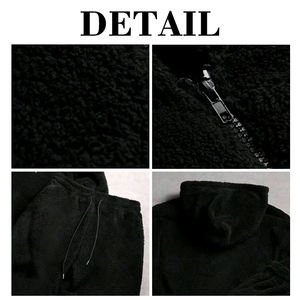 Ensemble sweat-shirt et pantalon de survêtement en sherpa pour homme, broderie personnalisée OEM KIingSen, hiver, épais, streetwear - Product Image 6