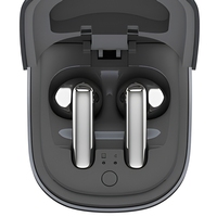 Souris sans fil 2-en-1 avec étui de charge pour écouteurs, accessoire informatique portable pour l'étude et le bureau