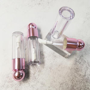 Envase de tubo de brillo de labios vacío transparente de 4,8 ml, Etiqueta Privada, venta al por mayor, tubos de brillo de labios, embalaje con tapa de bola - Product Image 2