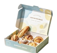 Boîte en carton pour boulangerie, pour gâteaux, pains, pâtisseries, desserts, contenants à emporter, emballage jetable pour la pâtisserie, boîte personnalisée avec logo, qualité alimentaire