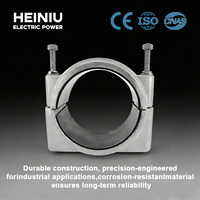 Attaches-câbles quadruples en FRP et aluminium - Clip pour câble métallique