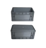 Caisses en plastique industrielles solides en HDPE PP de 300*200*147 mm pour le transport et le stockage, vente en gros
