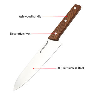 KITCHENCARE Juego de Cuchillos Japoneses de <span class=keywords><strong>4</strong></span> Piezas, Cuchillos de Madera para Pelar, Cuchillo de Cocina Profesional, Juego de Cuchillos de Chef - Product Image 4