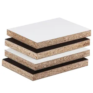 Melamine ván ép ván dăm 1220*2745mm osb ván dăm 18mm Bảng điều khiển Tủ ván ép tủ bếp flakeboards