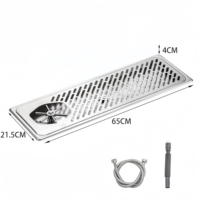 Station de rinçage automatique en acier inoxydable de qualité alimentaire, écologique, à installation encastrée, pour pichets de salons de thé