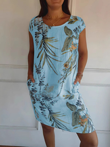 Abito Personalizzato Stile Hawaiano Estivo Senza Maniche, Gonna Corta alla <span class=keywords><strong>Moda</strong></span> per Spiaggia, Surf e Feste, Vestito a T-shirt per <span class=keywords><strong>Abbigliamento</strong></span> Femminile - Product Image 5