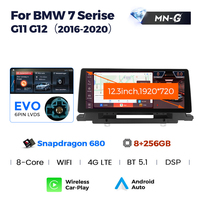 Autoradio Mekede Qualcomm Snapdragon 680 pour BMW Série 7 G11 G12, BT DSP, Car-play sans fil, 8 Go