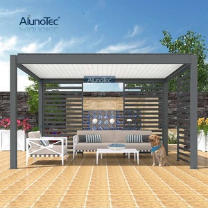 ALUNO pergo-eco-Kit <span class=keywords><strong>de</strong></span> persiana Manual montada en la pared, cubierta <span class=keywords><strong>de</strong></span> aluminio para Patio, pérgola <span class=keywords><strong>de</strong></span> restaurante, Gazebo - Product Image 2