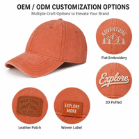 Casquette de baseball XXL personnalisée avec logo, 68 cm, coupe oversize, calotte profonde, 100 % coton sergé, orange, rayée de luxe, style Dad Hat, unisexe, vente en gros