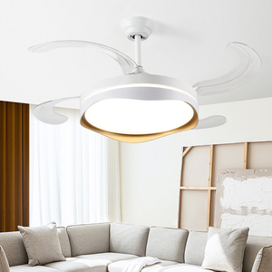 Ventilateurs de plafond de 42 pouces Ventilateurs de plafond cachés de conception simple à moteur CC moderne sans lame - Product Image 3