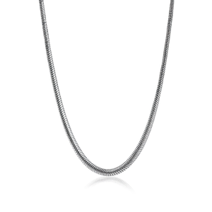 Collar de cadena de serpiente Amy Amy, plata 925, cadena de joyería fina clásica para uso diario para mujer, C3207 - Product Image 1