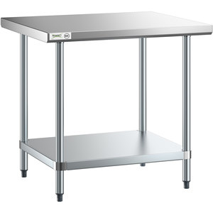 American Style Stainless Steel Heavy Duty Workbench, Commercial <b>Kitchen</b> Prep Table for Restaurant Hotel Home Use - Product Image 2