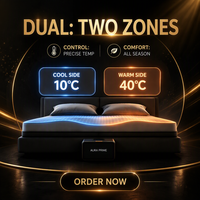 Système de lit à refroidissement par eau Eight Sleep Alternative, surmatelas intelligent pour un sommeil à température contrôlée