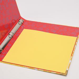 カスタム耐久性紙製リングバインダーフォルダーA6 <span class=keywords><strong>A5</strong></span> B5 A4印刷カバータブポケットカタログパンフレットノートブックカードアルバム - Product Image 5