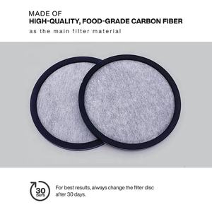 Lot de 12 disques filtrants à eau au <span class=keywords><strong>charbon</strong></span> de remplacement <span class=keywords><strong>pour</strong></span> les machines à café Mr. Coffee - Product Image 3