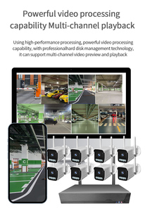 Système de <span class=keywords><strong>Surveillance</strong></span> CCTV WiFi Intelligent Tuya avec 4 Caméras Bullet à Grand Angle et Application Mobile – Vente en Gros Usine - Product Image 3