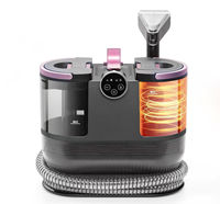 Dwafer 2025 usine LED 15KPa nettoyeur de tapis électrique à main sans sac nettoyage à la vapeur 1600ML capacité ménage humide/sec utilisation