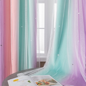 Decorazioni per la casa <span class=keywords><strong>tende</strong></span> per ragazze rosa viola blu stella principessa a tema <span class=keywords><strong>tende</strong></span> oscuranti per camera da letto per bambini - Product Image 5