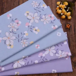गर्म बिक्री 100% कपास का रेशमी वस्र Bedsheet के लिए 40s मुद्रित टवील कपड़े फूल