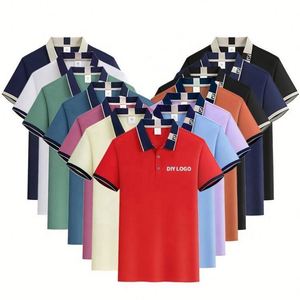 Sense of New Technology Popular Men's Polo <b>Shirts</b> Summer Ice Silk Fabric T <b>Shirts</b> Anti-Pilling With Custom Logo - Product Image 4
