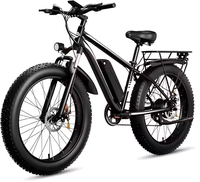 1000W usine en gros VTT électrique Ebike 48V moteur sans balais cadre en acier au carbone batterie au Lithium vélo tout-terrain 26"