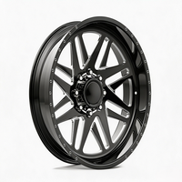 SL 20X14 30X12 28X16 24X12 Roda Truk Tempa Tunggal Super Poles Khusus dengan 8X170 8X180 6X135 Deep Lip untuk Ford F150 F250