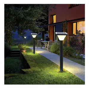Remote Control IP66 Waterproof LED Solar Garden Lights Aluminum Body for Lawn Patio Yard or Walkway