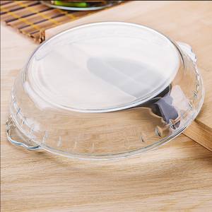 Platos de vidrio redondos de 10 pulgadas, placa transparente resistente al calor de borosilicato, utensilios de cocina para hornear, platos para hornear pasteles de vidrio - Product Image 2