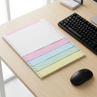 Custom CF CFB CB Carbonless Office Factura de papel de 2 capas continuo Carbonless Computer Copy Paper