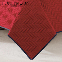HONI Couvre-lit réversible léger en microfibre 90 GSM, style moderne, motif géométrique classique, ensemble de couette Pinsonic