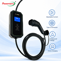 Chargeur EV portable 3,5 kW 16A Type 2 monophasé 230Vac avec prise Schuko et câble de 5 m pour la recharge quotidienne dans les garages européens
