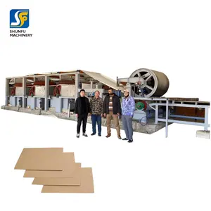 Automatico pieno di cartone impianto di riciclaggio di cartone linea di produzione prezzo