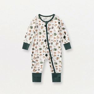 Body de Invierno para Bebé, Liso, 100% Algodón, Manga Larga, Ropa para Bebé, Mono Personalizado con Estampado, Pelele para Bebés - Product Image 1