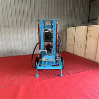 Machine de puits d'eau diesel hydraulique efficace 300m pour petite plate-forme d'irrigation de terres agricoles rurales urbaines de ménage