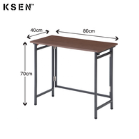 Bureau d'étude en fer moderne, table pliable simple, économie d'espace de KC-T0506
