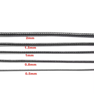 1.5mm 160m/Rolls kore mumlu pamuk mumlu iplik kordon dize askı kolye halat boncuk takı yapımı için bulgular - Product Image 4