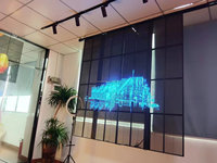Écran transparent à LED Haute luminosité Écran d'affichage à LED P3-P20 transparent étanche pour mur de bâtiment Écran LED transparent