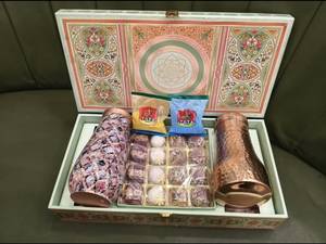 Gift <b>box</b> for diwali for festivals Luxury Gift <b>Box</b> With Gold Plated Cocktail Shaker Chocolate Set And Decorative Accessories - Product Image 4