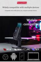Mikrofon Kondensor Profesional Berkabel USB untuk Siaran Web, Studio, Rekaman Musik untuk PC Laptop
